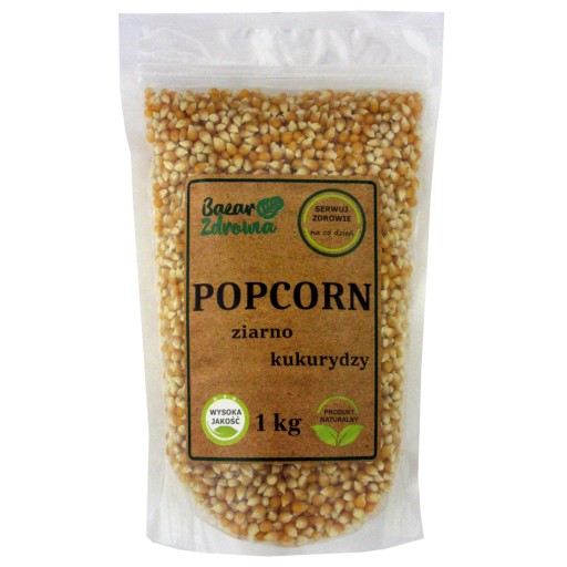 POPCORN KUKURIČNÉ ZRNÁ 1KG na praženie, PRÍRODNÉ