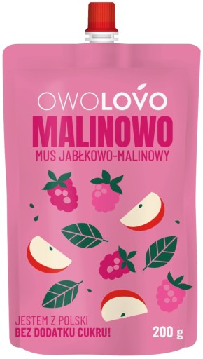 OWOLOVO Jablkovo-malinová pena 200 g | OVOCIE NATURAL bez CUKRU
