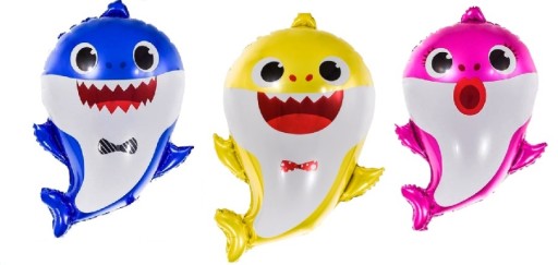 Sada 3 fóliových balónov Baby Shark