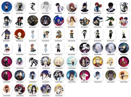 Manga Anime D.Gray-man odznaky MNOHÉ DIZAJNY