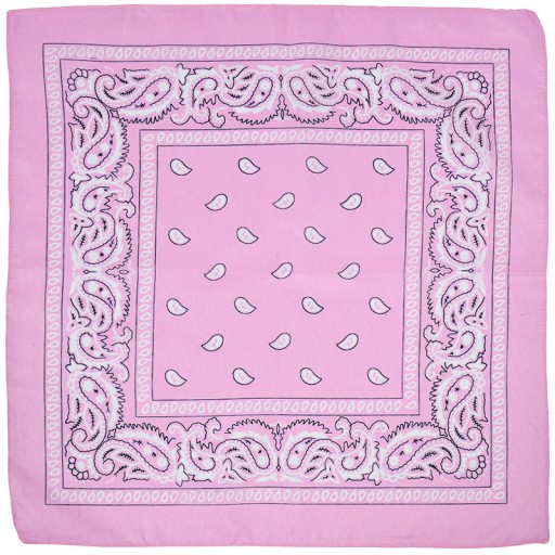 Bandana ružová šatka do vlasov bandana paisley badnanka bandana rock