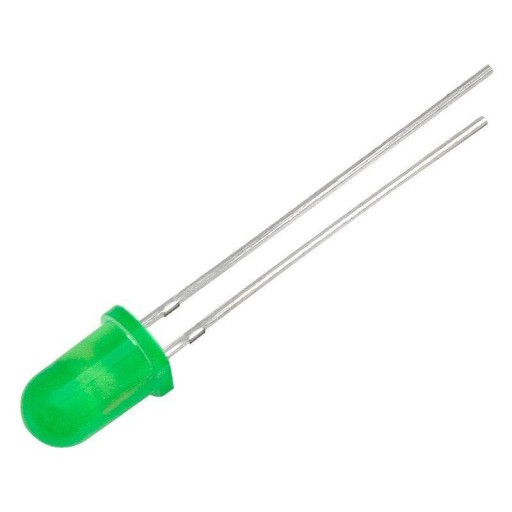 5mm zelená blikajúca-matná difúzna LED