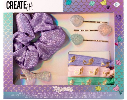 CREATE IT SADA OZDOBY DO VLASOV MERMAID gumičky, sponky do vlasov