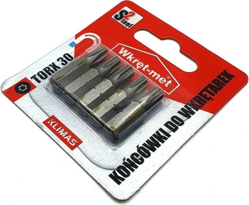 Skrutkovacie bity Torx TX 30 KLIMAS 5 ks.