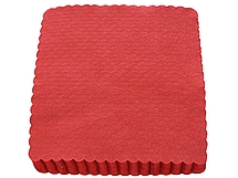 PODÁVANÉ obrúsky 15x15cm ČERVENÉ (200) REDPLAST