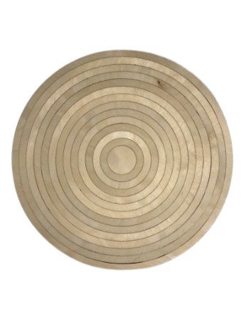 Drevený lapač obruče kruh MACRAME od 30 cm - 6 cm sada 13 ks.