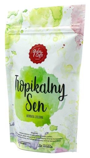 Sypaný zelený čaj 100g Tropical Sen Quba Caffe