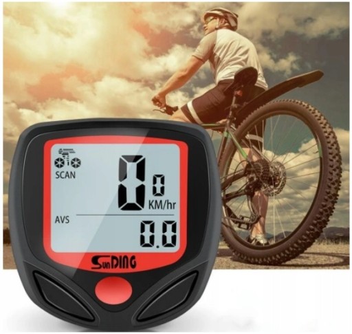 BICYKLOVÝ PULT VODEODOLNÝ DISPLEJ 14 LCD FUNKCIÍ RÝCHLOSŤ NAJETÝCH KM