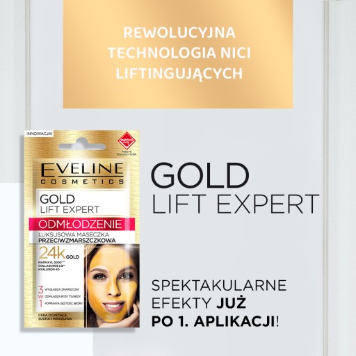 Maska Eveline Cosmetics Gold Lift Expert 24K