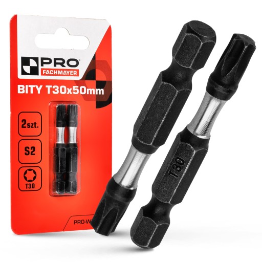 NÁRAZOVÉ HROTY ÚRAZOVÝ BIT SILNÝ SKRUTKOVACÍ BIT TX30 50 MM