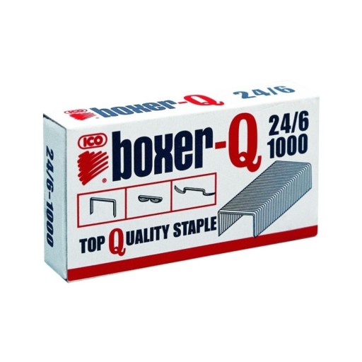 ICO Boxer 24/6 tvrdo pozinkované sponky