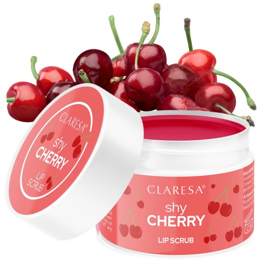 Claresa Sugar Lip Peeling pikantné pery SHY CHERRY 15g višňový cukor