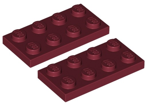 LEGO Tanier 2x4 C. Červená (3020/4539071) x2