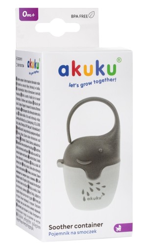 AKUKU UNIVERZÁLNY NÁDOBA na 2 cumlíky, PRAKTICKÝ priestranný cumlík, BPA FREE