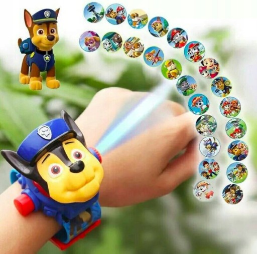 PAW PATROL CHASE LED 3D DIGITÁLNE HODINKY s projektorom