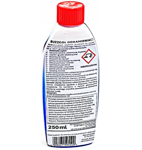 ODVÁPŇOVAČ PRE KÁVOVNICE BUZZGOL 250ml