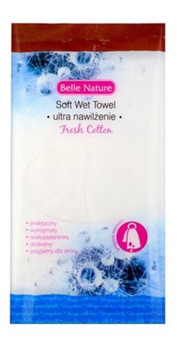 Kozmetický vlhčený uterák Belle Nature