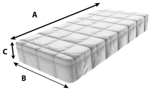 PREŠÍVANÝ Poťah na matrac 90x40cm, výška 8-11cm