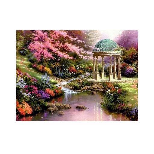 Diamantové vyšívanie Diamond 30x40cm záhrada DPX-03003