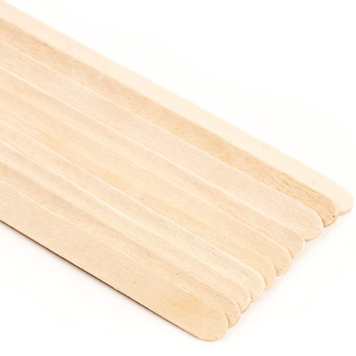 Špachtle Tyčinky na vosk, cukrovú pastu, depiláciu, malé, 100 kusov SEOL