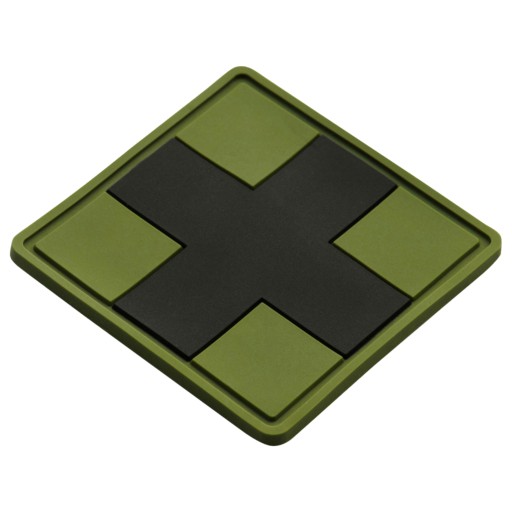 M-TAC MEDIC MEDIC CROSS MEDIC CROSS NÁPISOVÝ ZNAK PVC 5X5 CM OLIVOVÁ ZELENÁ