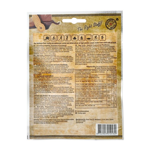 BULLSEYE MEATS HOVÄDZIE JERKY ÚDENÉ 25 g