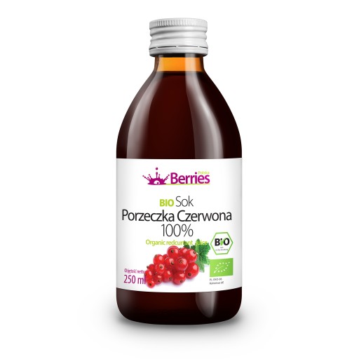 BIO Červená ríbezľa 100% bio šťava 250 ml