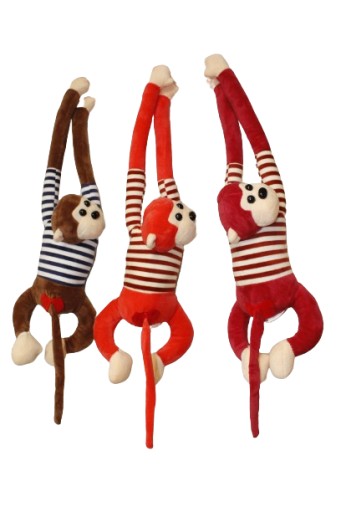 MONKE SO VELKÝM ZAHROMOM SO ZVUKAMI SKUTOČNEJ OPICE 55 cm E1827 EMAJ