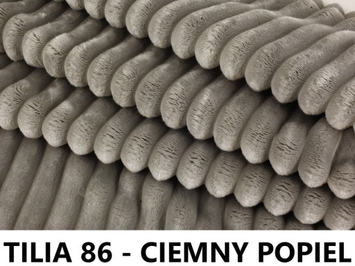 RUKÁV Z ČALÚNNEJ LÁTKY HRUBÝ PLYŠOVÝ VELÚR TILIA 86 TMAVÝ JASAN
