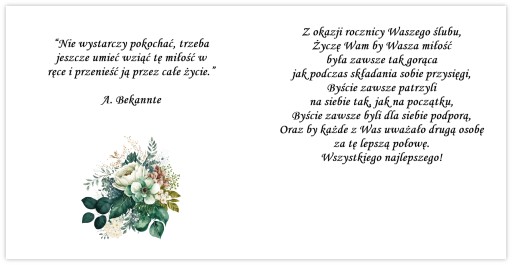 KARTA K 40. VÝROČIU SVADBY EKO OBÁLKA RUBÍNOVÉ VÝROČIE SVADBY