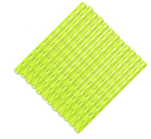 12x REFLEXNÉ TRUBIČKY REFLEXNÉ PRE BICYKELOVÉ SPEKTY PRE BIKE SET ŽLTÉ