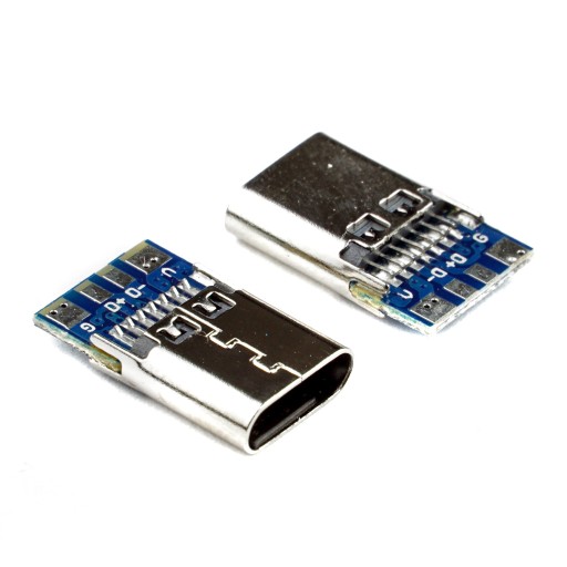 Konektor USB-C Jack Plug samica k USB 3.1 PCB