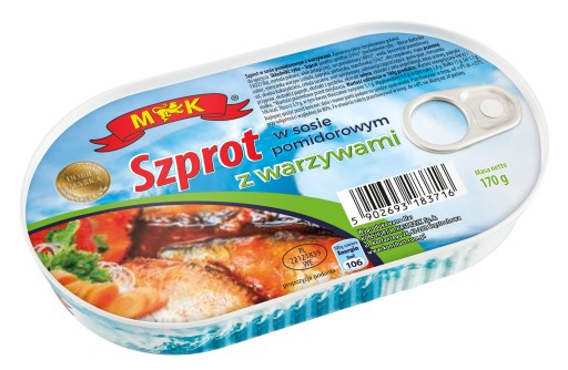 Šproty v paradajkovej omáčke so zeleninou 170g MK
