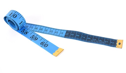 Tradičný viacfarebný krajčírsky meter meria 150 cm