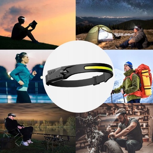 HLAVNÁ LAMPA NABÍJACIA LED USB 41 LED