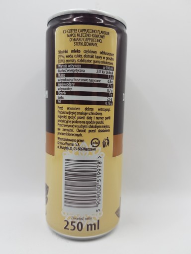 Dream Bean Cappuccino ľadová káva 250 ml