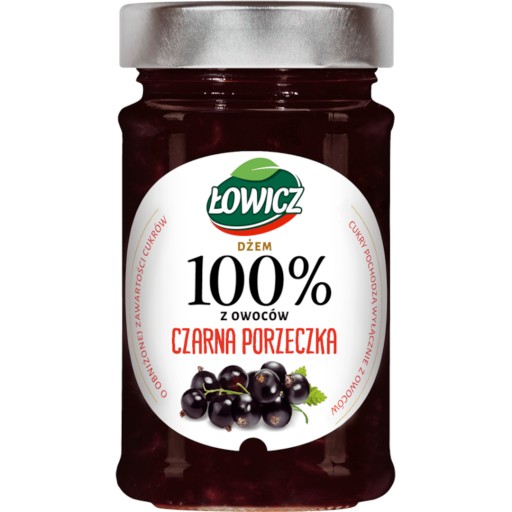 ŁOWICZ 100% džem z čiernych ríbezlí 210g