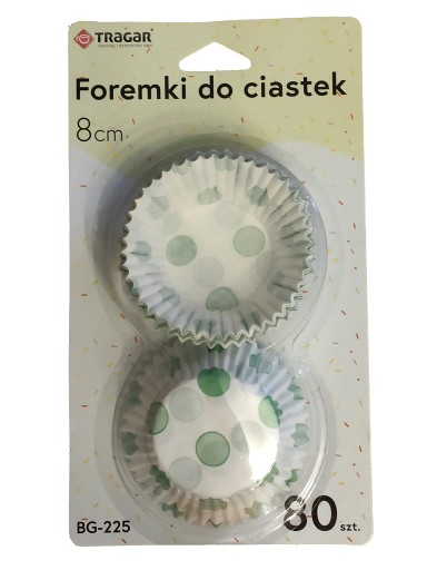 Papierové košíčky na muffiny, košíčky, 8 cm, 80 ks