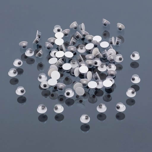 POHYBLIVÉ OČI NA DEKORÁCIU 5x2,5mm 100 ks