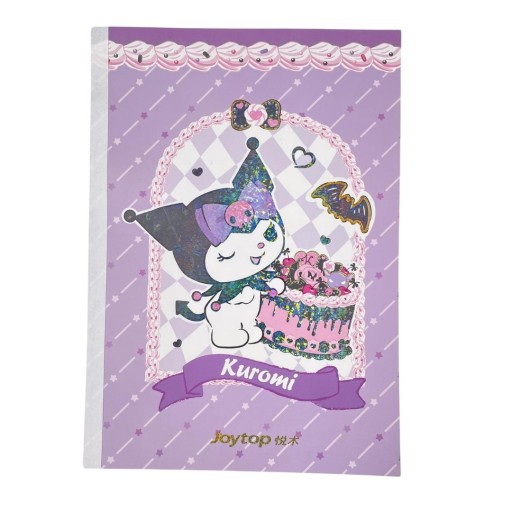 B5 Linkovaný zápisník Purple Kuromi Cupcake 20 listov