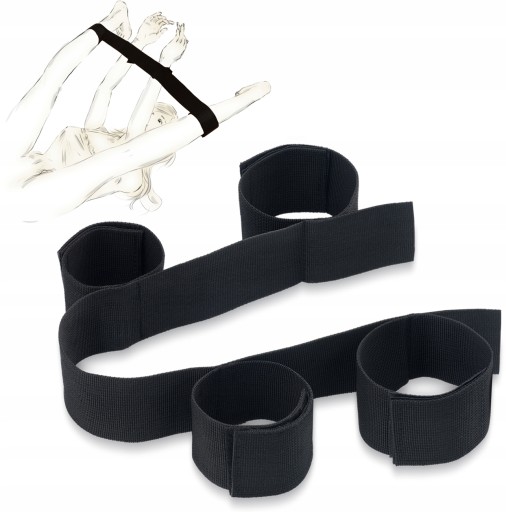 POPRUH BDSM S PÁSKOM NA VELCRO NA ZÁVÄZENIE RÚK A NÔH