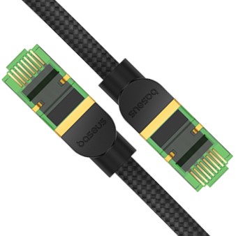 BASEUS RJ45 LAN KÁBEL ETHERNET CAT8 INTERNETOVÝ KÁBEL 40 Gb/s 1m