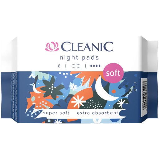 CLEANIC SOFT NIGHT & DAY Dámske hygienické vložky na deň a noc