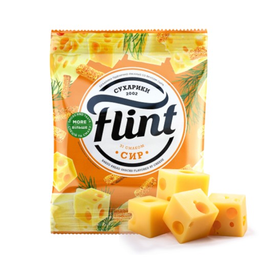 FLINT chrumky s príchuťou SYR, sucháre, krutóny, snack