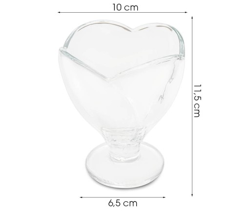 300ML SKLENENÝ POHÁR NA ZMRZLINOVÝ DEZERT, okrúhly NÁDOB