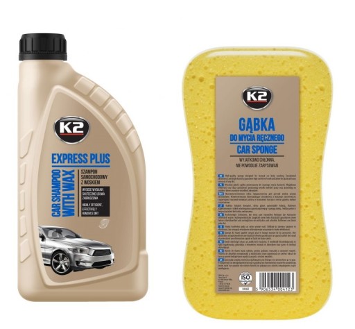 K2 AUTOŠAMPÓN S UMÝVACÍM VOSKOM + HUBKA