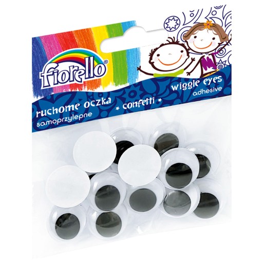 Samolepiace očká Confetti Fiorello 20mm 15 ks
