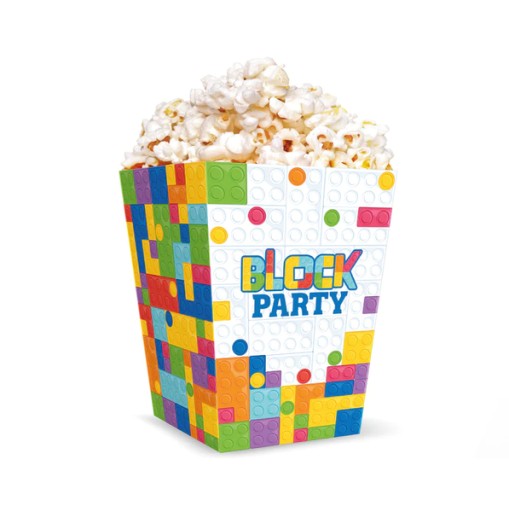 POPCORN BOXY PÁRTY BLOKY 12,5X8,5 6 KS