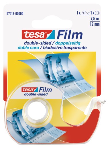 Tesa obojstranná kancelárska lepiaca páska 7,5mx12mm + dávkovač