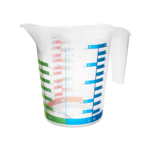 PLASTOVÝ HRNČEK ODMERNÝ 1000 ML S RÚČKOU